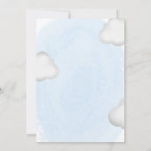 小さなピーナッツグリーン象の赤ちゃんシャワー 招待状 (裏面)