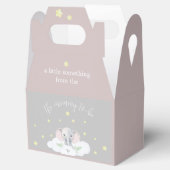 小さなピーナッツベイビーシャワーピンク象 フェイバーボックス (オープン)