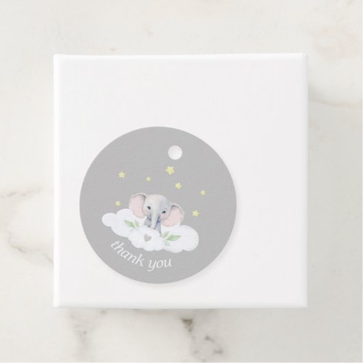 小さなピーナッツベイビーシャワー男女兼用象 フェイバータグ (インサイチュ)