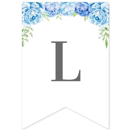 小さなピーナッツボーイブルーエレファントシャワー散水 バンティングフラッグ (第2の旗)