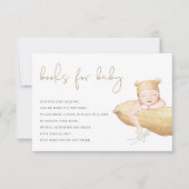 小さなピーナッツ男女兼用の本ベビー サンキューカード (正面)