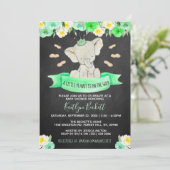 小さなピーナッツ男女兼用赤ちゃんシャワー 招待状 (スタンド正面)