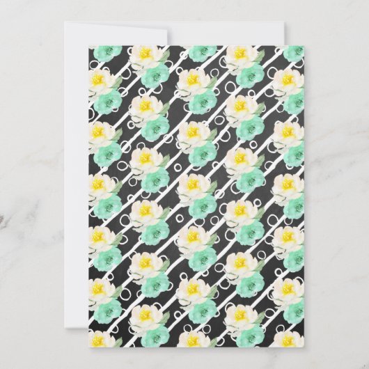 小さなピーナッツ男女兼用赤ちゃんシャワー 招待状 (裏面)