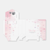 小さなピーナッツ象の女の子の赤ちゃんシャワー フェイバーボックス (折り畳みなし)