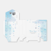 小さなピーナッツ象の少年の赤ちゃんシャワー フェイバーボックス (折り畳みなし)