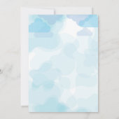 小さなピーナッツ象の少年の赤ちゃんシャワー 招待状 (裏面)