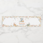 小さなピーナッツ象の赤ちゃんシャワー ペットボトルラベル (シングルラベル)