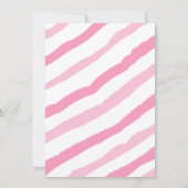 小さなピーナッツ象 |赤ちゃんシャワー |ピンク 招待状 (裏面)