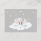 小さなピーナッツ赤ちゃんシャワー推測ゲームカードグレー エンクロージャーカード (正面)