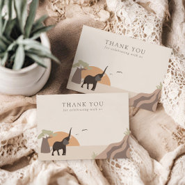 小さなピーナッツ | Boho Jungle Safari サンキューカード