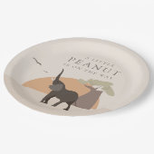 小さなピーナッツ | Boho Safari砂漠の赤ちゃんシャワー ペーパープレート (アングル)