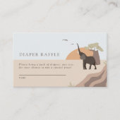 小さなピーナッツ | Safariおむつラッフル エンクロージャーカード (正面)