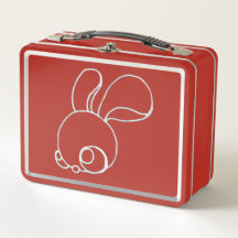 小さなファジー・バンニーと赤の上にコヨーテの跳躍