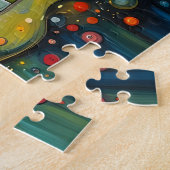 小さなファンタジーおとぎ話の町 ジグソーパズル (側面)