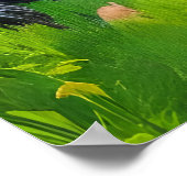 小さなファンタジー獣のポートレート | AIアートポスター ポスター (角)