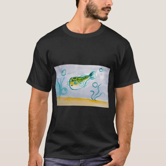 小さなフィギュア8ふぐ Tシャツ (正面)