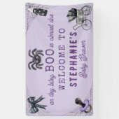 小さなブイティBitsyスパイダーハロウィーン赤ちゃんシャワー 横断幕 (縦)