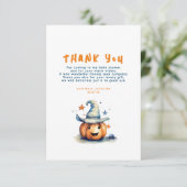 小さなブカボチャかわいいハロウィーンありがとう サンキューカード (スタンド正面)