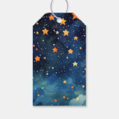 小さなブカボチャかわいいハロウィーンの赤ちゃんシャワー ギフトタグ (裏面)