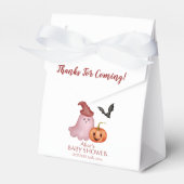 小さなブカボチャのハロウィーンベイビーシャワー フェイバーボックス (正面サイド)