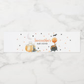 小さなブカボチャのハロウィーンベイビーシャワー ペットボトルラベル (シングルラベル)