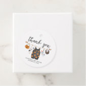 小さなブカボチャのハロウィーン赤ちゃんシャワー周り フェイバータグ (インサイチュ)