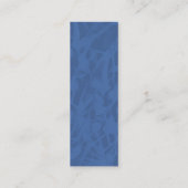 小さなブックマーク、霧の森、蝶 スキニー名刺 (裏面)