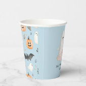 小さなブハロウィンブルーベビーシャワー 紙コップ (右)