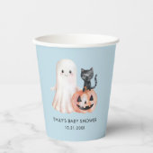 小さなブハロウィンブルーベビーシャワー 紙コップ (正面)