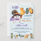 小さなブハロウィーンかわいいベビー幽霊赤ちゃんシャワー 招待状 (正面)