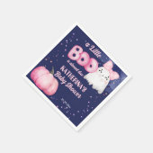 小さなブハロウィーンのベビーガール幽霊ベビーシャワー スタンダードカクテルナプキン (角)