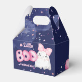 小さなブハロウィーンのベビーガール幽霊ベビーシャワー フェイバーボックス (裏面サイド)