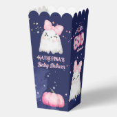 小さなブハロウィーンのベビーガール幽霊ベビーシャワー フェイバーボックス (裏面)