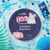 小さなブハロウィーンのベビーガール幽霊ベビーシャワー ペーパープレート (パーティー)