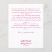 小さなブハロウィーンの女の子の赤ちゃんシャワー感謝していユーに (裏面)