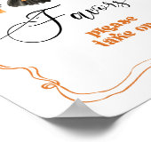 小さなブハロウィーンの物干し境界線の好意 ポスター (角)