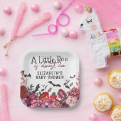 小さなブハロウィーンの花の赤ちゃんシャワー ペーパープレート (パーティー)