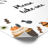 小さなブハロウィーンの赤ちゃんシャワーの好意 ポスター (角)