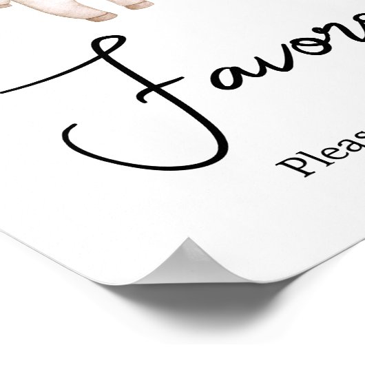 小さなブハロウィーンの赤ちゃんシャワーの好意 ポスター (角)