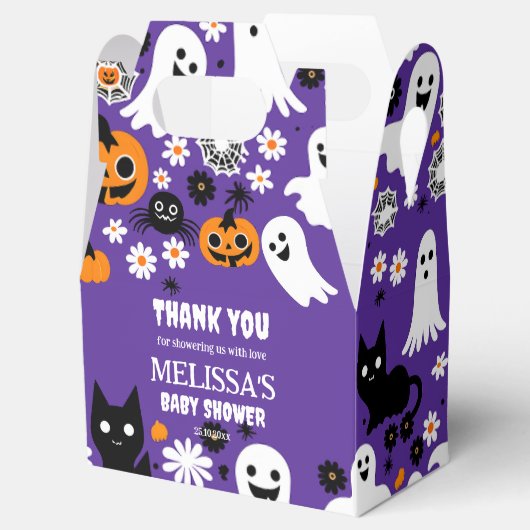 小さなブハロウィーンの赤ちゃんシャワー フェイバーボックス (オープン)