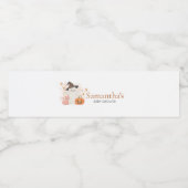 小さなブハロウィーンカボチャ赤ちゃんシャワー ペットボトルラベル (シングルラベル)