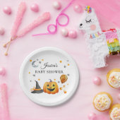 小さなブハロウィーンカボチャ赤ちゃんシャワー ペーパープレート (パーティー)