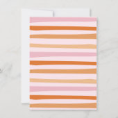 小さなブハロウィーンガールベビーシャワー招待状 招待状 (裏面)