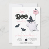 小さなブハロウィーンガールベビーシャワー招待状 招待状 (正面)