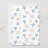 小さなブハロウィーンブルーボーイベビーシャワー 招待状 (裏面)