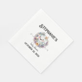 小さなブハロウィーンベイビーシャワーデコーナプキン スタンダードランチョンナプキン (角)