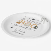 小さなブハロウィーンベイビーシャワーデコール ペーパープレート (アングル)