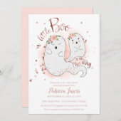 小さなブハロウィーンベイビーシャワー招待状 サンキューカード (正面/裏面)