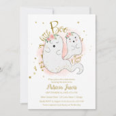 小さなブハロウィーンベイビーシャワー招待状 サンキューカード (正面)