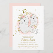 小さなブハロウィーンベイビーシャワー招待状 サンキューカード (正面/裏面)